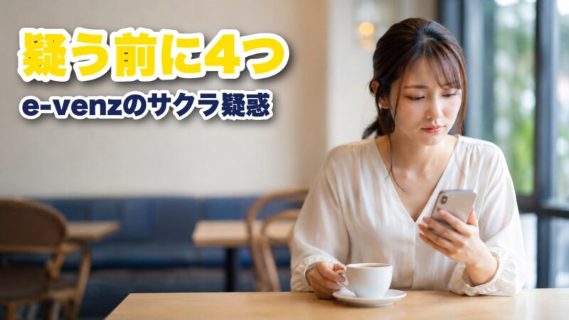 e-venzにサクラはいる？疑いやすい4つの場面を徹底調査！ 